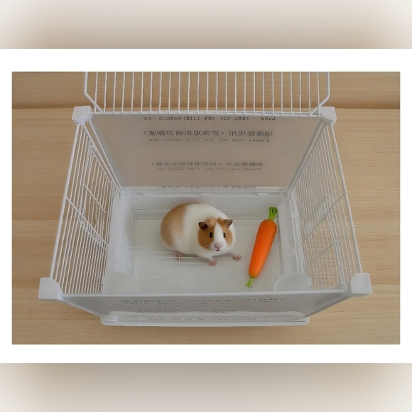 White Small Animal Cage for Pets - Picture 2 of 6